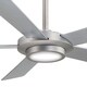 preview thumbnail 2 of 3, Minka Aire Sabot Brushed Nickel 5 Blade 52 Inch Ceiling Fan