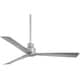 preview thumbnail 1 of 5, Minka Aire Simple Silver 3 Blade 52 Inch Ceiling Fan Outdoor