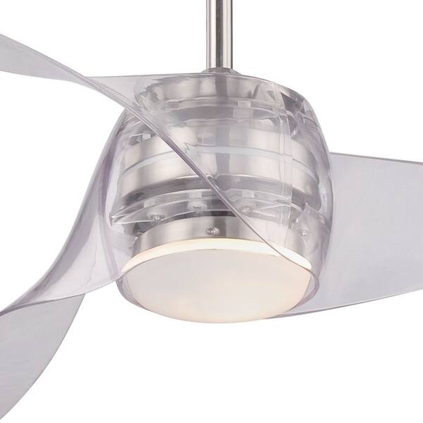 Shop Artemis Led 58 Led Ceiling Fan In Translucent Finish W