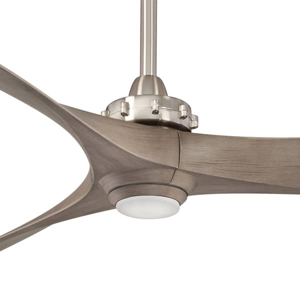 Shop Aviation Led 60 Ceiling Fan In Brushed Nickel Finish W