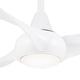 preview thumbnail 2 of 5, Minka Aire Light Wave White 3 Blade 52 Inch Ceiling Fan With LED Light