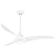 preview thumbnail 4 of 5, Minka Aire Light Wave White 3 Blade 52 Inch Ceiling Fan With LED Light