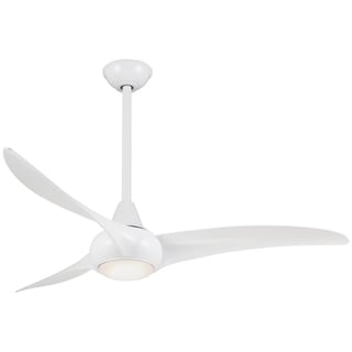 Minka Aire Light Wave White 3 Blade 52 Inch Ceiling Fan With LED Light
