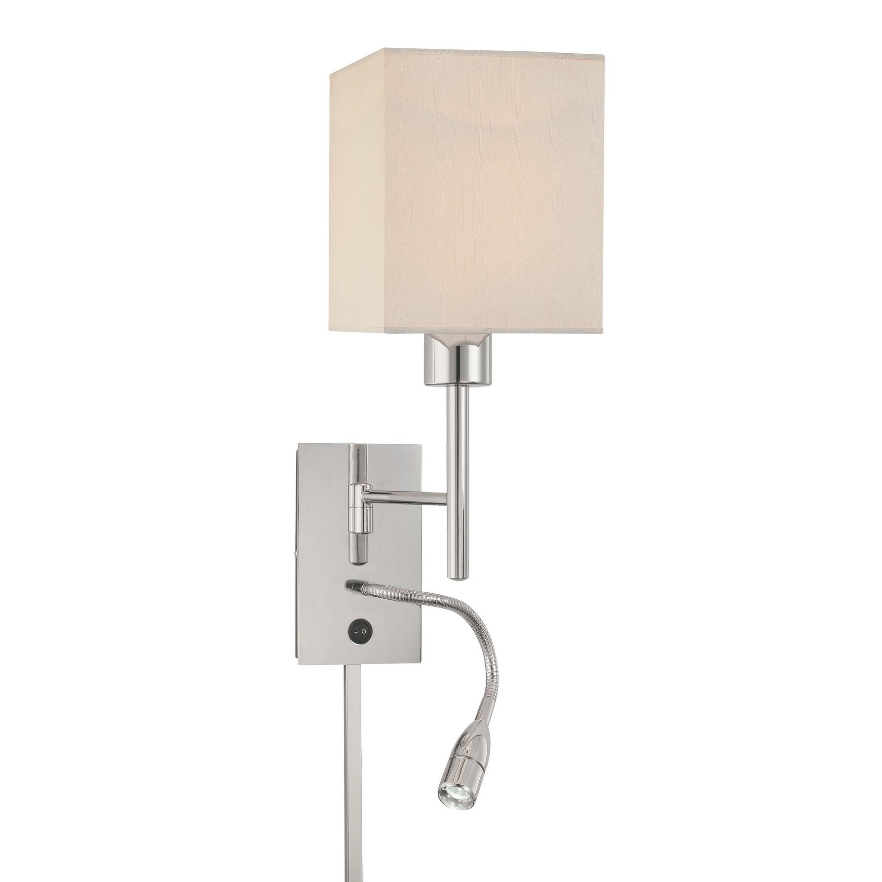 2 light swing arm wall lamp