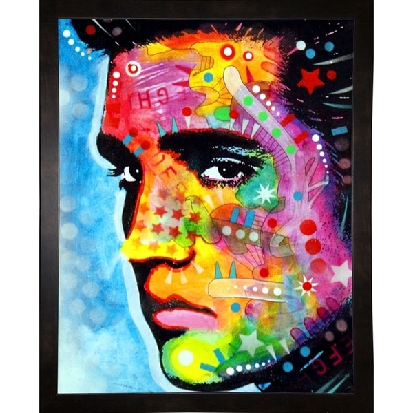 Elvis Presley Framed Print 7.25"x5.75" by Dean Russo
