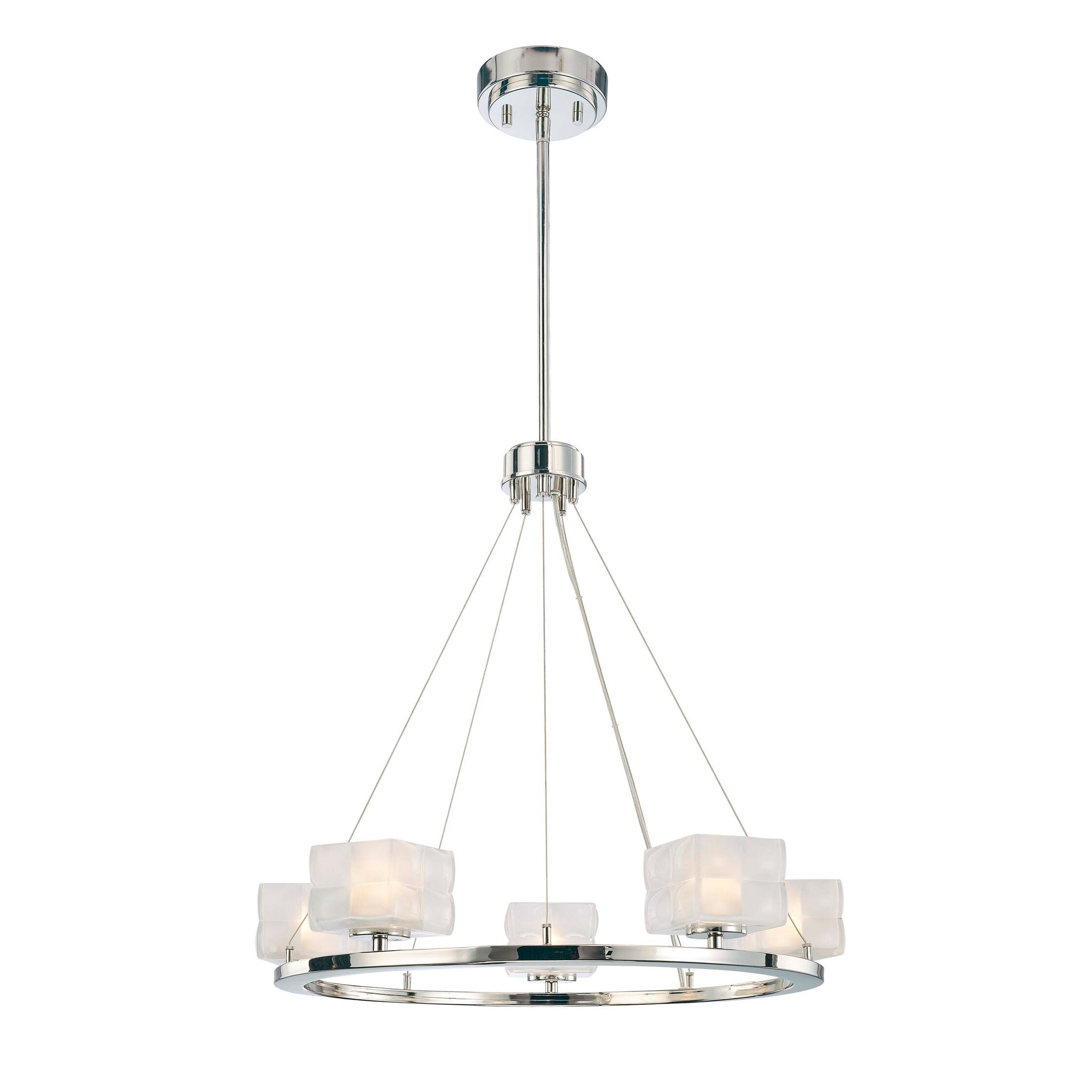 Minka Kovacs Squared 5 Light Chandelier - Chandeliers For Bedrooms by Overstock.com