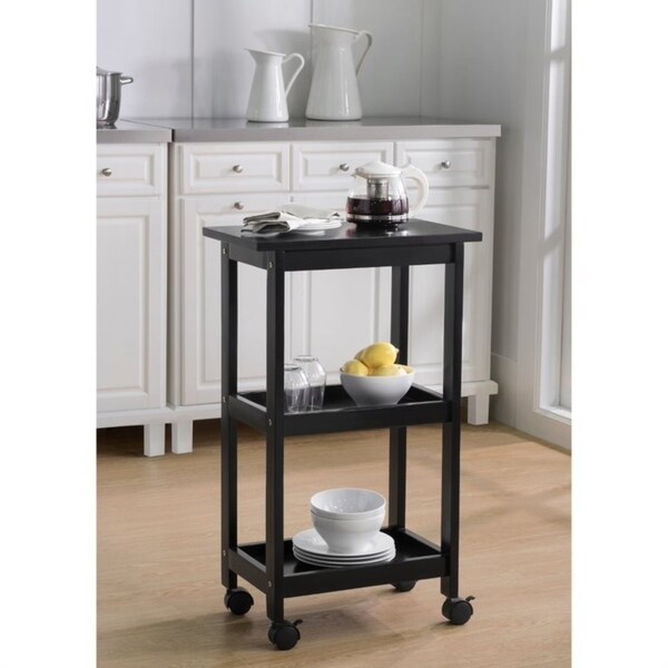 Sunjoy West End Black Kitchen Cart