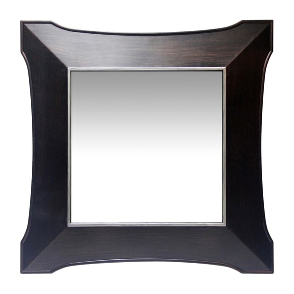 Copper Grove Wentworth 22-inch Antique Walnut Wall Mirror
