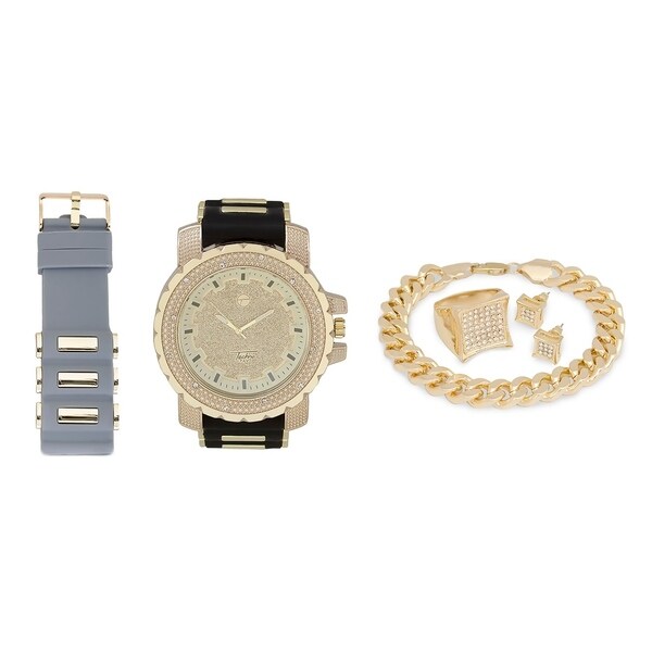 techno pave quartz watch price