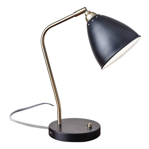 Adesso Antique Brass Adjustable Chelsea Desk Lamp