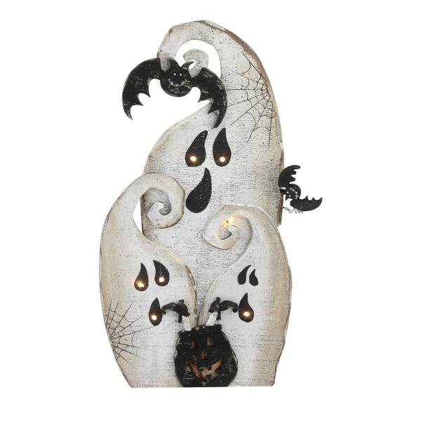Shop 14 Battery Operated Led Lighted Ghosts Standing Wood
