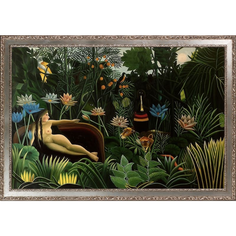La Pastiche Henri Rousseau 'The Dream' Hand Painted Oil Reproduction ...