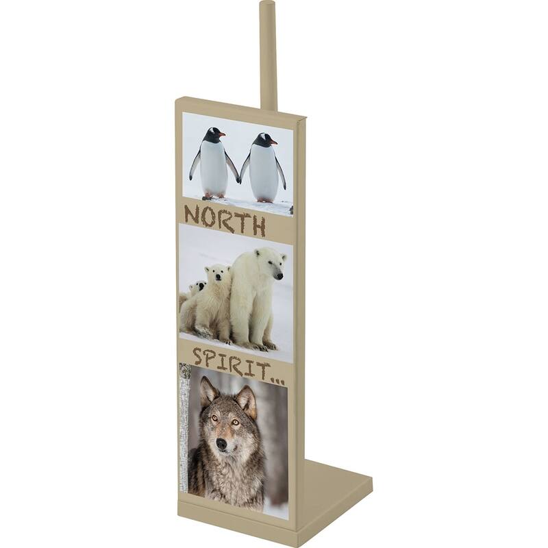 Evideco Freestanding Metal Toilet Tissue Paper Roll Holder Reserve 3 Rolls