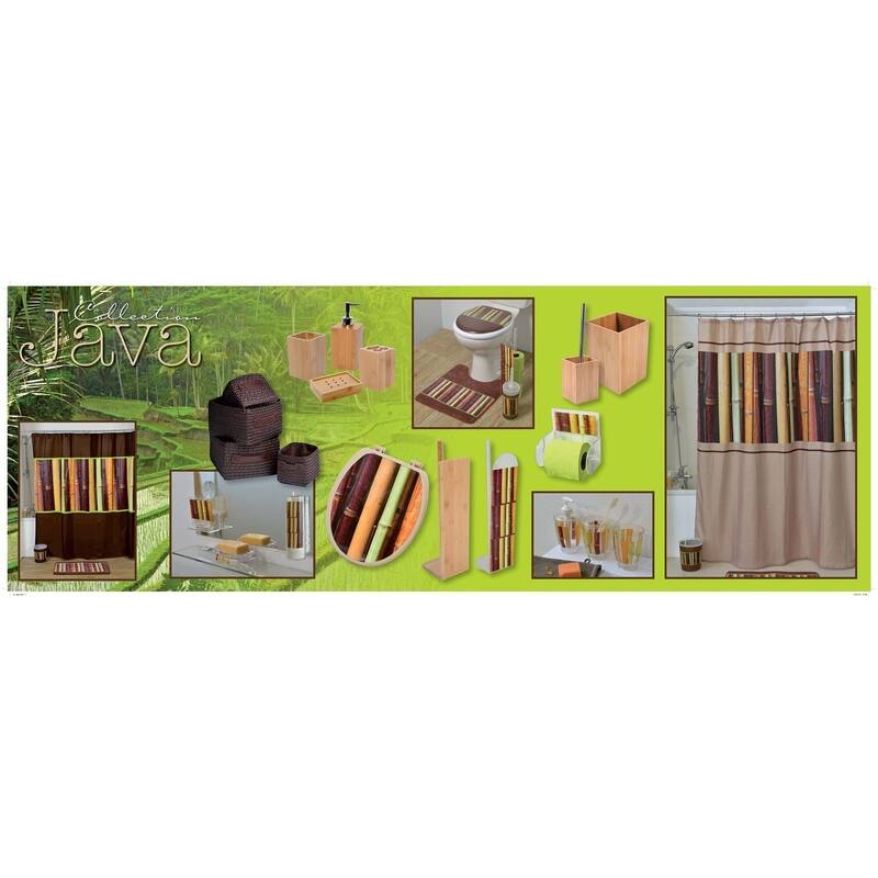 Evideco Java Freestanding Printed Toilet Tissue Paper Roll Holder Reserve 4 Rolls