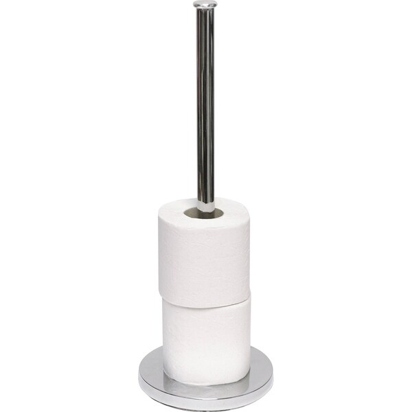 Evideco Toilet Tissue Roll Paper Holder on 2 Suction Cups or wall mounted 