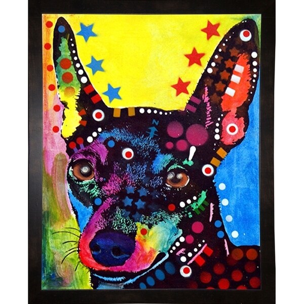 Miniature Pinscher Framed Print 7.5"x6" by Dean Russo