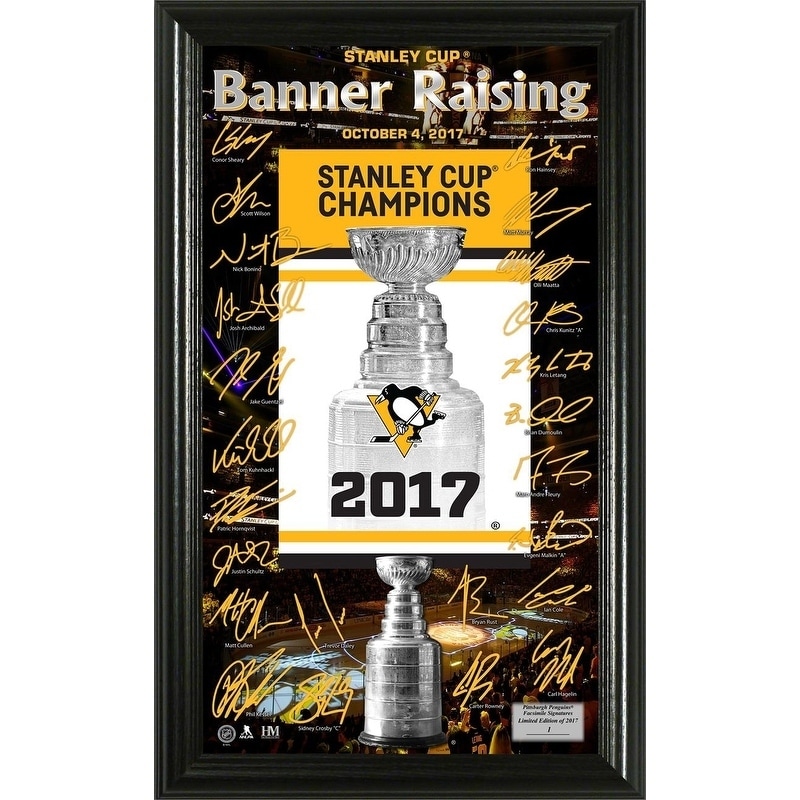 Watch the Pittsburgh Penguins raise the 2017 Stanley Cup banner 