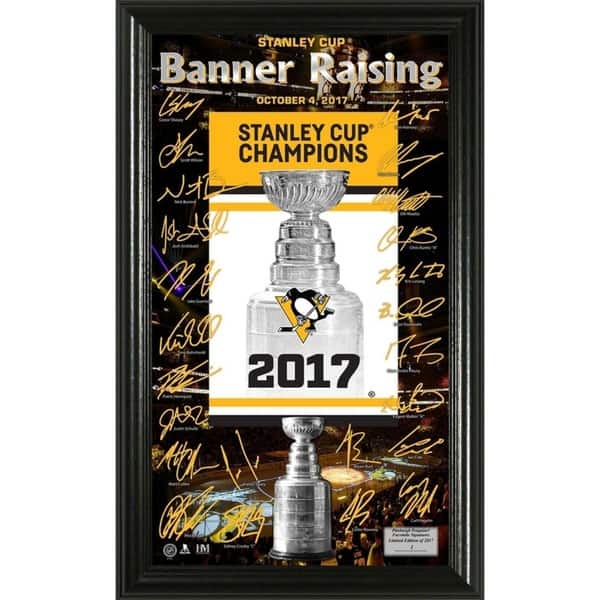 Pittsburgh Penguins 2017 Stanley Cup Champions "Banner Raising ...