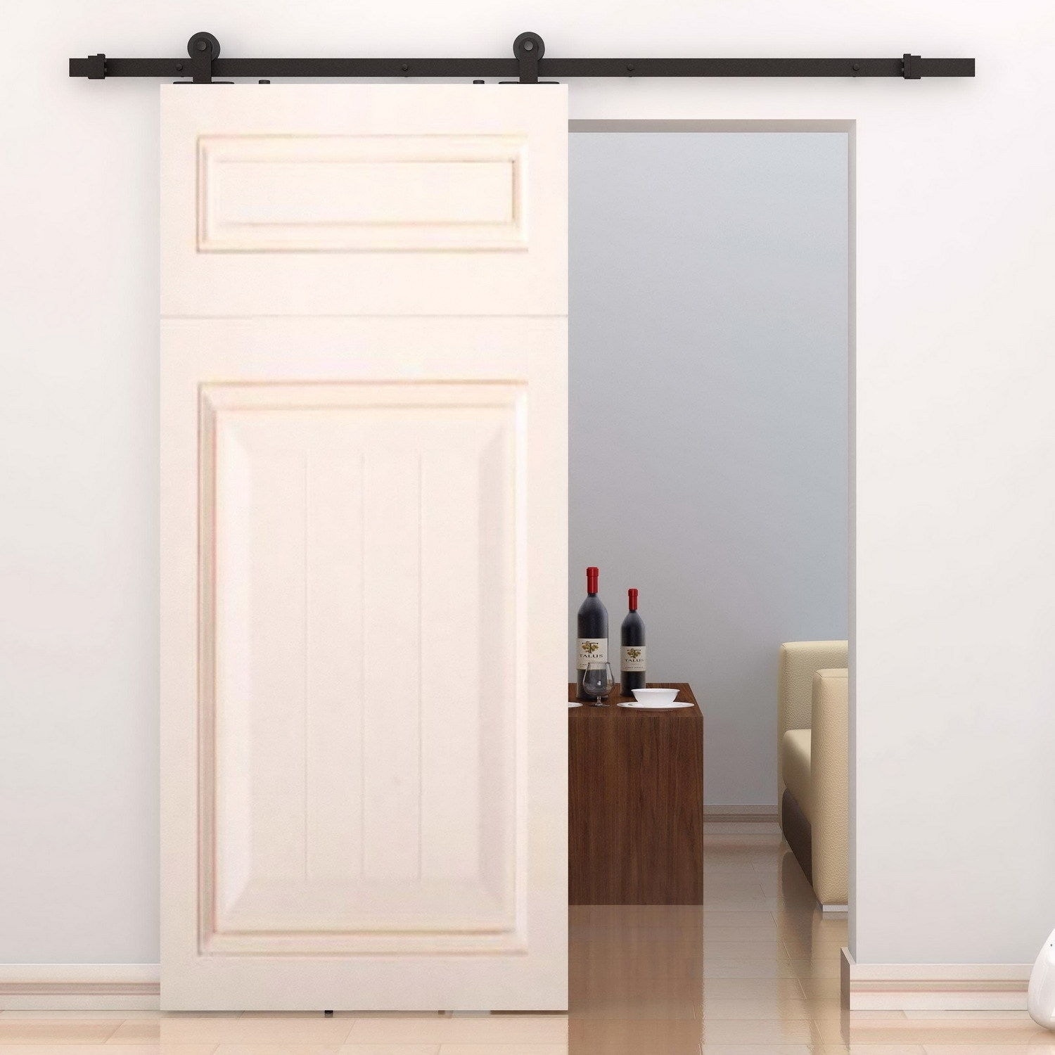 Shop Homcom Modern 6 Interior Sliding Barn Door Kit Hardware Set