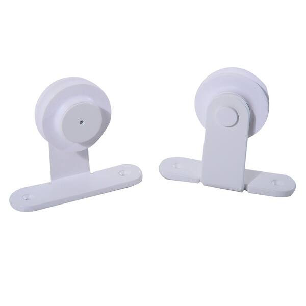 Homcom 6 Sliding Barn Door Hardware Kit White Free Homcom 6 Sliding Barn Door Hardware Kit White Free
