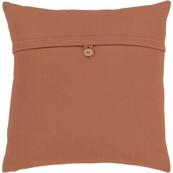 Demetra Traditional Button Camel Feather Down or Poly Filled Throw Pillow 20-inch
