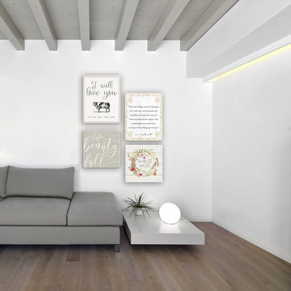 Rustic Blooms Live the Life You Love Wall Plaque Art