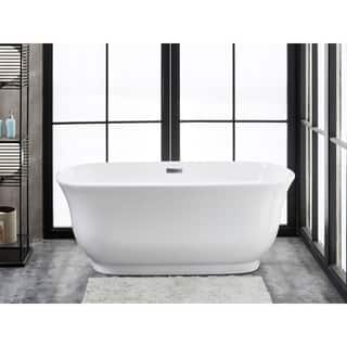 Under 60 Inches Bathtubs Our Best Home Improvement Deals Julieta 59 X 28 Freestanding Acrylic Soaking Bathtub