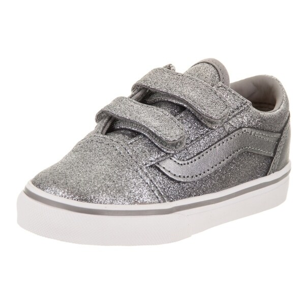 black glitter toddler vans