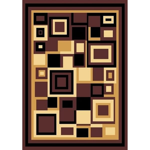Cambridge Contemporary Block Multi Color Area Rug - 7'9" x 10'6"