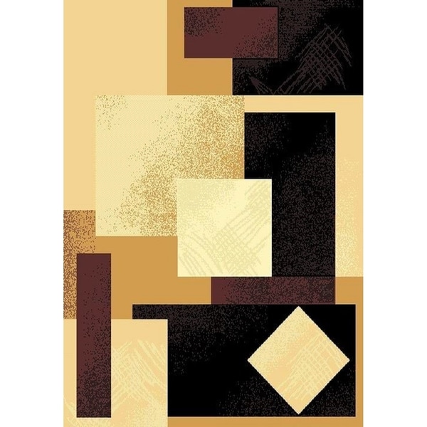 Cambridge Modern Block Multi Color Area Rug - 7'9" x 10'6"