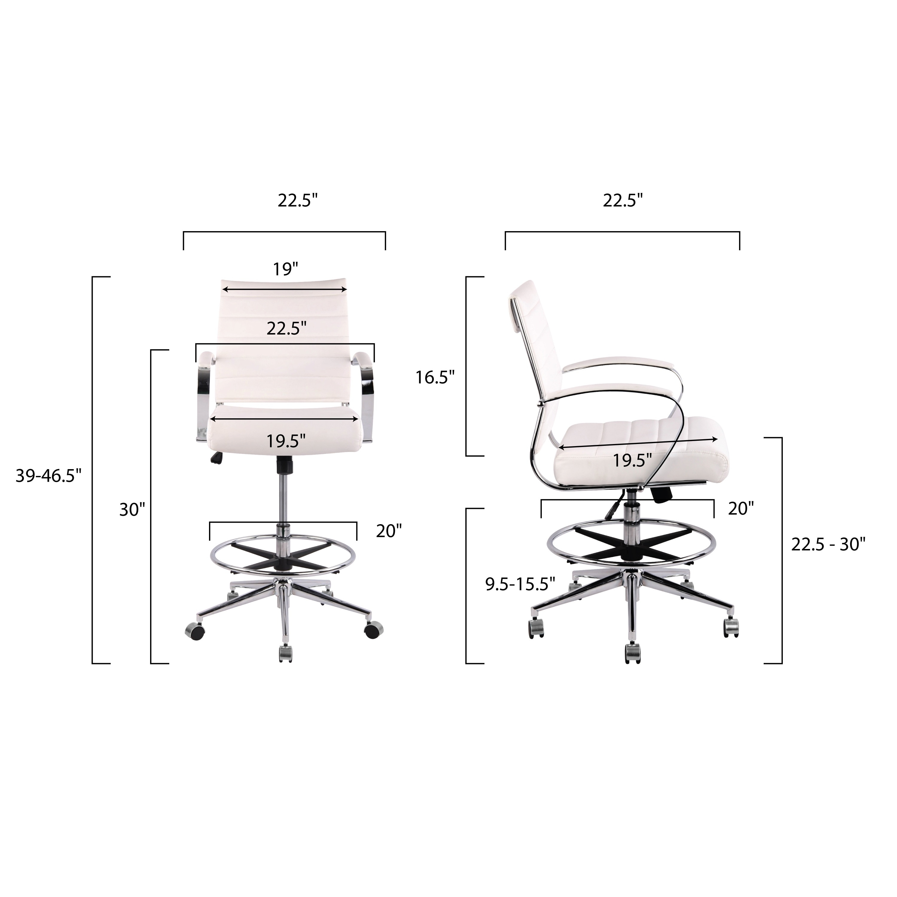 edgemod tremaine drafting chair