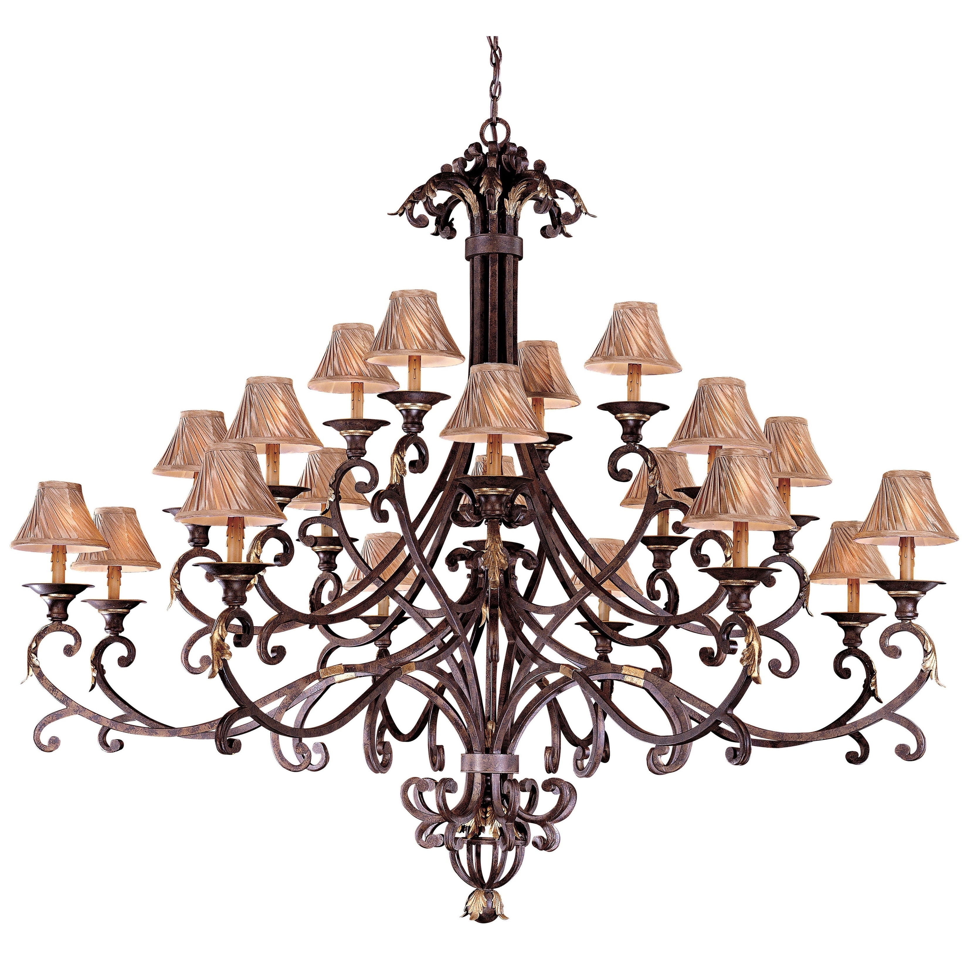 Zaragoza Golden Bronze 2Light Chandelier By Minka Metropolitan - Chandeliers For Bedrooms by Overstock.com