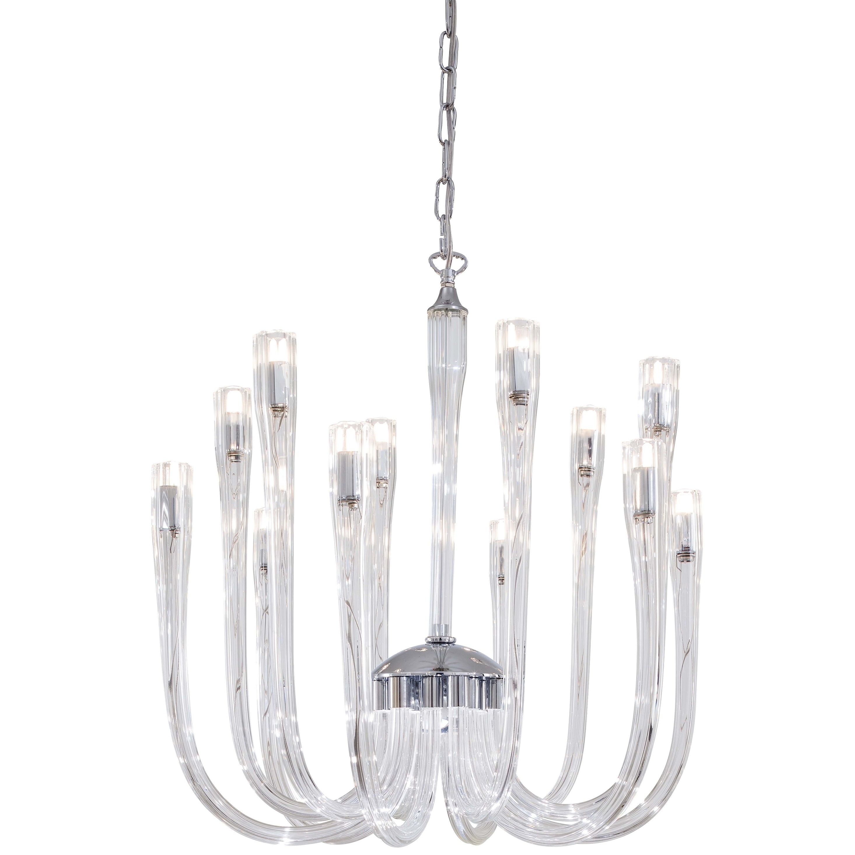 Chrome 12 Light Chandelier By Minka Metropolitan - Chandeliers For Bedrooms by Overstock.com