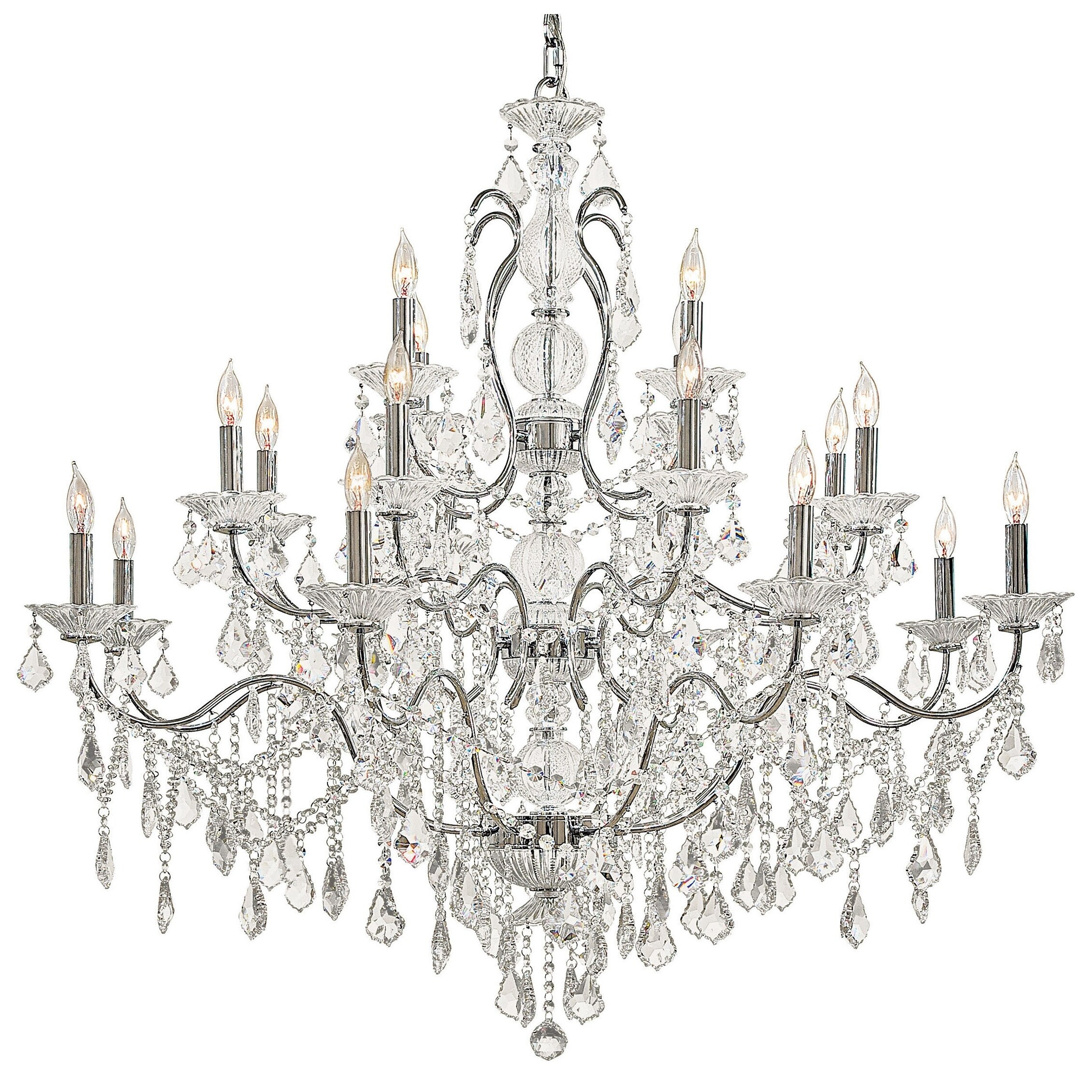 Chrome 2Light Chandelier By Minka Metropolitan - Chandeliers For Bedrooms by Overstock.com