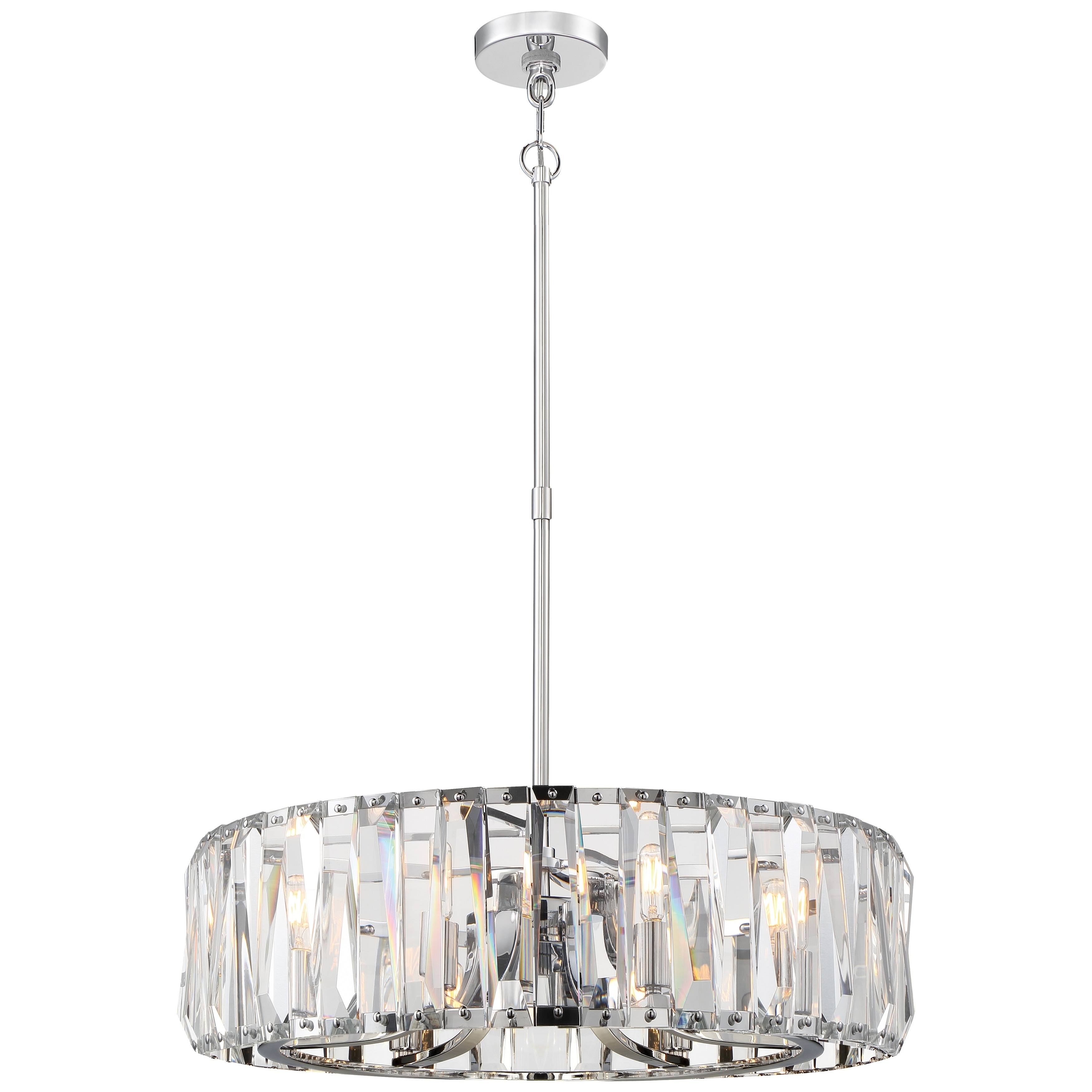Coronette Chrome 8 Light Chandelier By Minka Metropolitan - Chandeliers For Bedrooms by Overstock.com