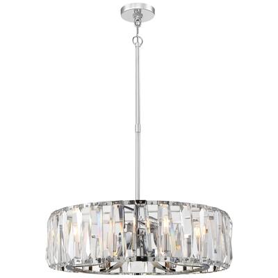 Coronette Chrome 8 Light Chandelier By Minka Metropolitan - Small