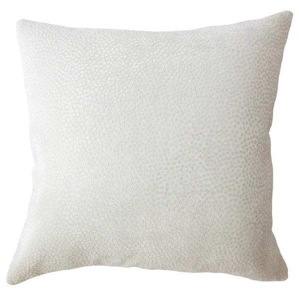 Haines Solid Down Filled Throw Pillow in Mushroom