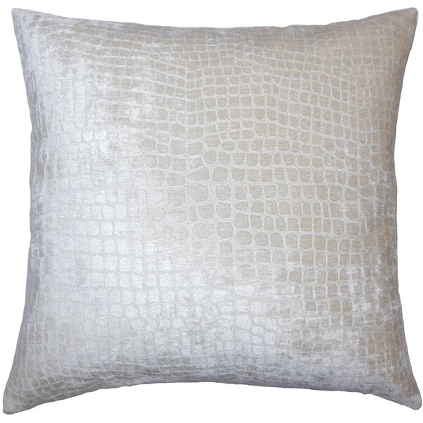 Fiachra Solid Down Filled Throw Pillow in Beige