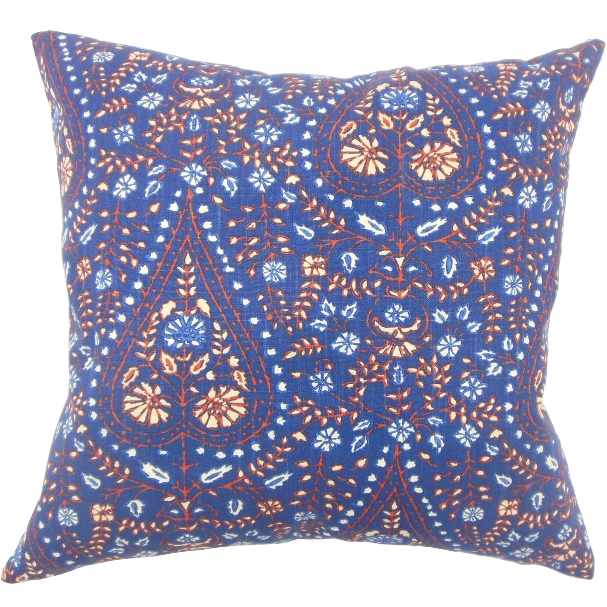 Jaetyn Ikat Down Filled Throw Pillow In Indigo Overstock 18075240 Rectangle 12 X 18