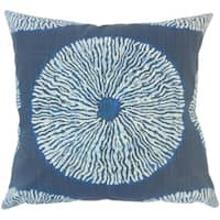 Talmai Ikat Down Filled Throw Pillow in Indigo