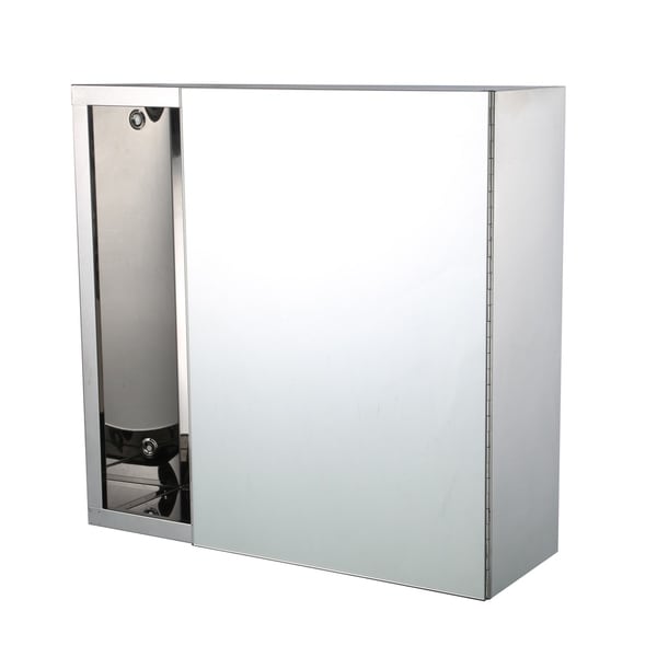 Shop 16" x 16" Stainless Steel Bathroom Mirror / Medicine