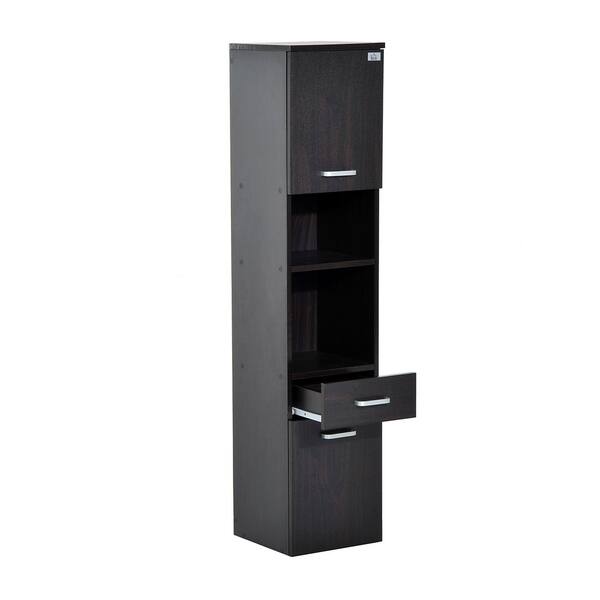 Shop 53 Tall Floating Wall Mounted Bathroom Storage Cabinet Overstock 18076221