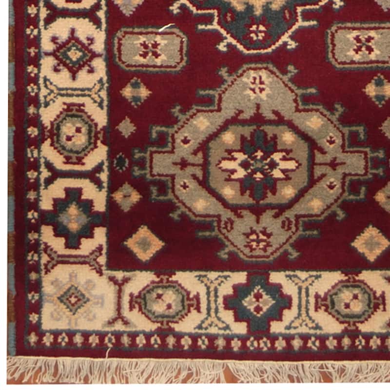 Handmade One-of-a-Kind Kazak Wool Runner (India) - 2'9 x 9'10