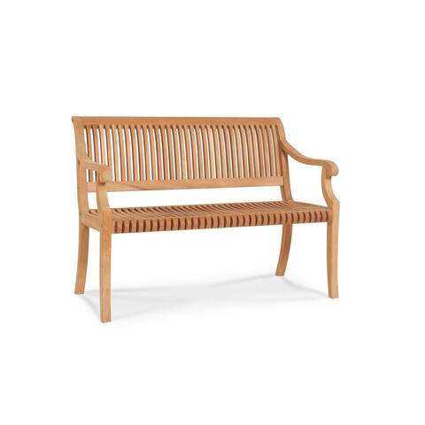 Palm 2 Seat Outdoor Teak Wood Bench