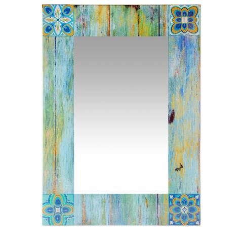 27.5 Inch Large Wall Mirror Shabby Chic by Infinity Instruments - 27.5 x 0.15 x 19.75