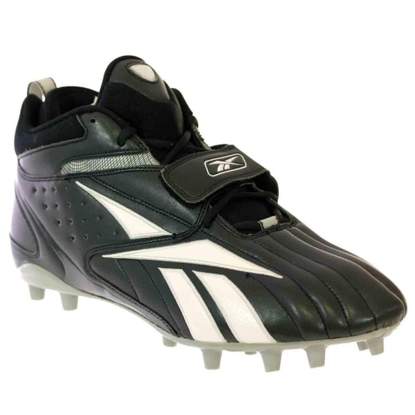 Shop Reebok PRO FULL BLITZ STRAP MP Mens Football Cleats Black White -  Overstock - 18078024