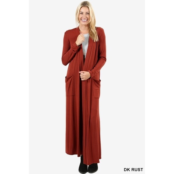 long sleeve maxi cardigan