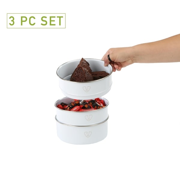Mind Reader 3 Piece Stacking Canister Set