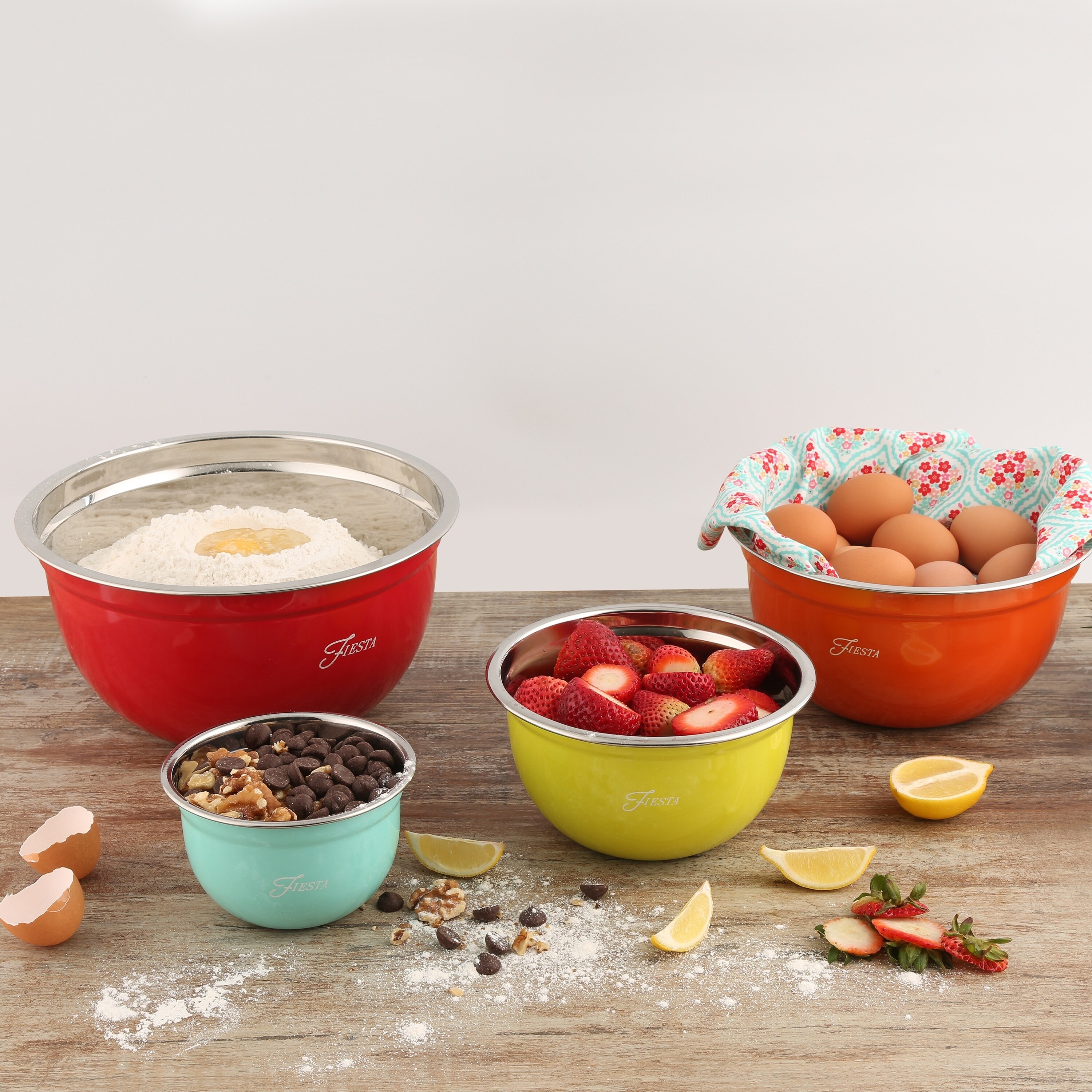 Fiesta 8 Piece Mixing Bowl Set with Lids - Bed Bath & Beyond