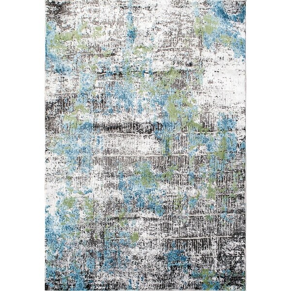 Sensation Multi Blue Area Rug - 5'3" x 7'7"